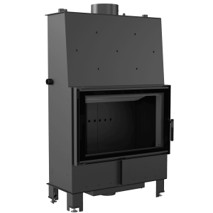 Wasserführender Kamineinsatz KRATKI LUCY 16 kW Ø 200 Doppelverglasung schwarz