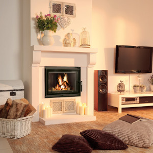 Kamineinsatz Gusseisen KRATKI ZUZIA ECO DECO 12 kW Ø