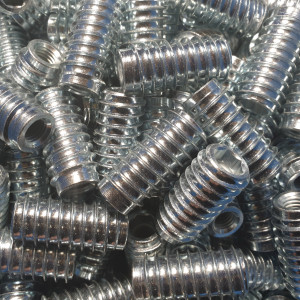 Rampa Muffe SK, verzinkt, Gewindemuffe für Vollholzstämme, Innengewinde: 8 mm (M8), 10 mm (M10) und 12 mm (M12)