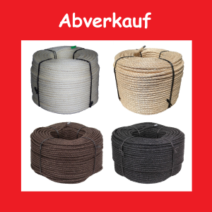 ABVERKAUF Seile für Kratzbäume, versch. Dicken/Längen, B-Ware (alte/unterschiedliche Chargen), geeignet für z. B. Bastelzwecke