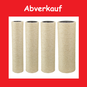 ABVERKAUF Deluxe-Sisalstamm / Deckenspanner, versch. Dicken/Längen/Gewinde, B-Ware (alte/unterschiedliche Chargen), 8 mm Sisalseil