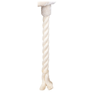 Jumbo Spielseil 75 cm, 75 cm Länge cm, 5 cm Dicke, 100 % Sisal, Plüschfarbe Creme oder Silbergrau