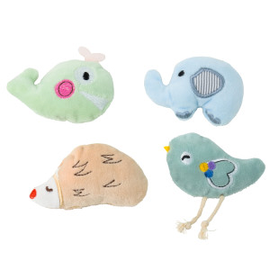 Katzenspielzeug Igel und seine Freunde, süßes Design, riecht nach Katzenminze, unterschiedliche Motive