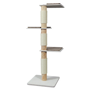 Cat´s Fun 5 Designer-Kratzbaum, Höhe: 163 cm, Platten: Birke oder Buche (18/30 mm Dicke), Holzoberfläche: naturbelassen, lackiert oder geölt