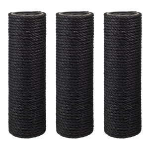 12 cm PREMIUM-Sisalstamm (Schwarz), ca. 12 cm Durchmesser*, Sisalseildicke: 6-12 mm, Sisalfarbe: Schwarz, Stammlänge: 10-100 cm, Made in Germany!