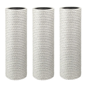 12 cm PREMIUM-Sisalstamm (Sandgrau), ca. 12 cm Durchmesser*, Sisalseildicke: 6-12 mm, Sisalfarbe: Sandgrau, Stammlänge: 10-100 cm, Made in Germany!