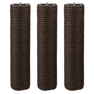 9 cm PREMIUM-Endstamm mit Stehbolzen (Braun), ca. 9 cm Durchmesser*, Sisalseildicke: 6-12 mm, Sisalfarbe: Braun, Stammlänge: 10-90 cm, Made in Germany!