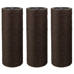 15 cm PREMIUM-Endstamm mit Stehbolzen (Braun), ca. 15 cm Durchmesser*, Sisalseildicke: 6-12 mm, Sisalfarbe: Braun, Stammlänge: 12-119 cm