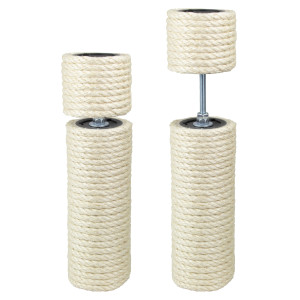 9 cm Premium-Deckenspanner (Natur) für Kratzbäume, ca. 9 cm Durchmesser*, Spannbereich: 35-85 cm, Sisalseildicke: 6-12 mm, Sisalfarbe: Natur