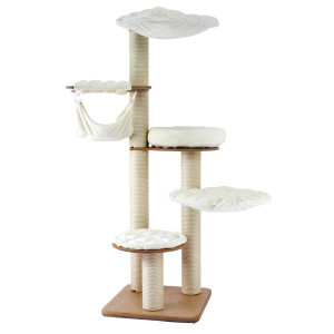 Premium-Kratzbaum Finn 180 cm, Höhe: 180 cm, Platten: Birke oder Buche (18/30 mm Dicke), Holzoberfläche: naturbelassen, lackiert oder geölt