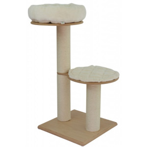 Premium-Kratzbaum Max 115 cm, Höhe: 115 cm, Platten: Birke oder Buche (18/30 mm Dicke), Holzoberfläche: naturbelassen, lackiert oder geölt