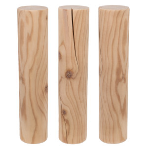 9 cm Vollholzstamm für Kratzbäume, ca. 9 cm Durchmesser, Stammlänge: 10-119 cm, Gewinde: 8 mm (M8), 10 mm (M10) und 12 mm (M12) oder ohne Gewinde