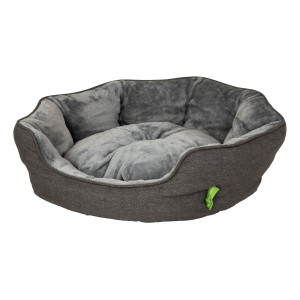 Kuschelbettchen rund, Kuschelbettchen zu Kuscheln und Schlafen, herausnehmbares Kissen (kann gedreht werden), Maße: ca. L 60 x B 55 x H 20 cm