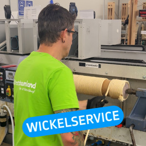 Premium-Wickelservice, Verwendung von hochwertigem, strapazierfähigem 6-16 mm Sisalseil, Sisalfarben: Natur, Sandgrau, Schwarz und Braun