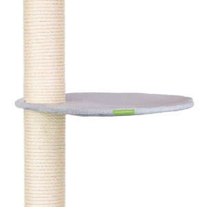 Ersatzbezug für Liegemulde rund 48 cm, 48 cm, hochwertiger Designer-Stoff mit Reißverschluss, aus 100% Polyester
