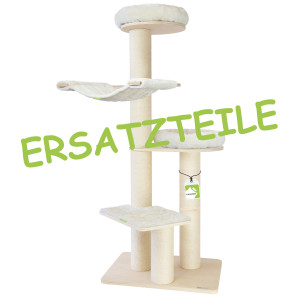 Ersatzteile für Woody XL, Holzelemente für eine besonders lange Lebensdauer, 15 cm dicke Sisalstämme – perfekt für ausgiebige Krallenpflege