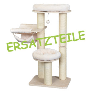 Ersatzteile für Woody S, Holzelemente für eine besonders lange Lebensdauer, 12 cm dicke Sisalstämme – perfekt für ausgiebige Krallenpflege