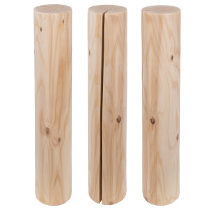 8 cm Vollholzstamm für Kratzbäume, ca. 8 cm Durchmesser, Stammlänge: 10-119 cm, Gewinde: 8 mm (M8), 10 mm (M10) und 12 mm (M12) oder ohne Gewinde