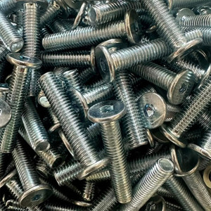 Niedrigkopfschraube, Schraube mit Innensechskant, Höhe Schraubenkopf nur ca. 3 mm, Gewindedurchmesser: 8 mm (M8) und 10 mm (M10)
