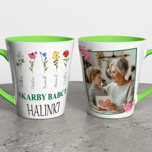 Kubek Latte Dla Babci Ze Zdjęciem i Dedykacją