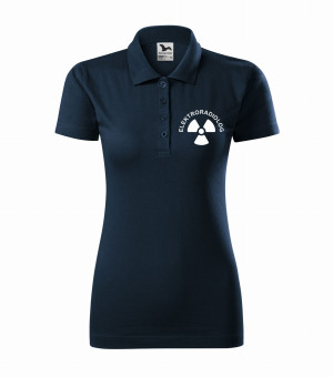 Koszulka Polo Damska Elektroradiolog 180g - Single J. Granatowa 2XL