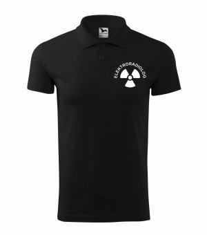 Koszulka Polo Męska Elektroradiolog 180g - Single J. Czarny 3XL