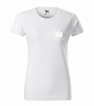 Koszulka Damska Rejestratorka Medyczna 160g - Basic Biała XL