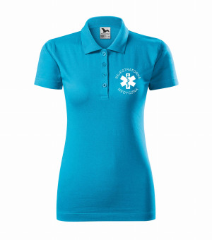Koszulka Polo Damska Rejestratorka Medyczna 180g - Single J. Turkus L
