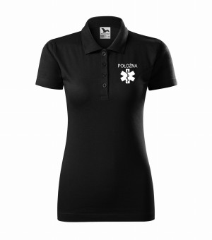 Koszulka Polo Damska Położna 180g - Single J. Czarny 2XL