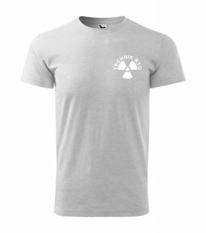 Koszulka Męska Technik RTG 160g - Basic Jasnoszary Melanż 2XL