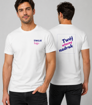 Koszulka Męska T-shirt z Własnym Nadrukiem 140g – Chance