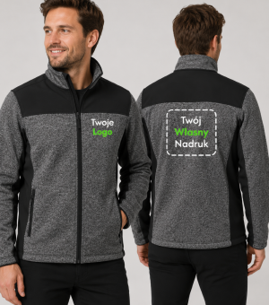 Kurtka Męska z Własnym Nadrukiem 350g - Softshell Casual