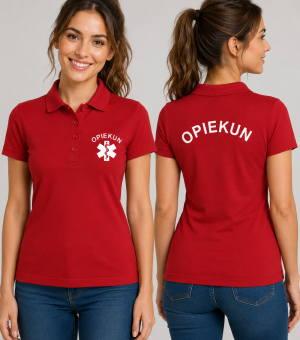 Koszulka Polo Damska Opiekun 180g - Single J.