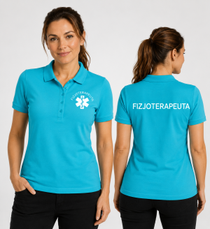 Koszulka Polo Damska Fizjoterapeuta 200g - Pique