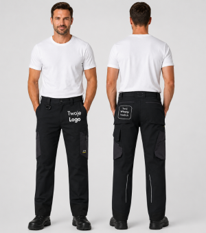 Spodnie Unisex Robocze z Własnym Nadrukiem 260g - 4-Way Stretch