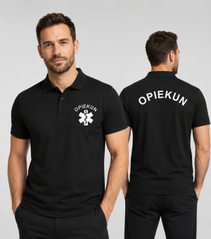 Koszulka Polo Męska Opiekun 200g - Pique