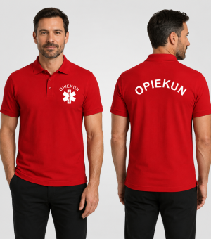Koszulka Polo Męska Opiekun 180g - Single J.