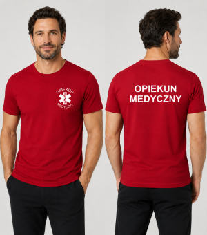 Koszulka Męska Opiekun Medyczny 160g - Basic