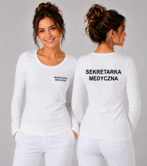 Koszulka Długi Rękaw Sekretarka Medyczna 180g - Slim