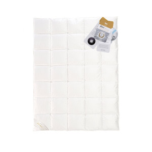 Kołdra Silver AMZ 220x200 letnia puch gęsi 90%, bawełna 85%, Lurex Silver 15%