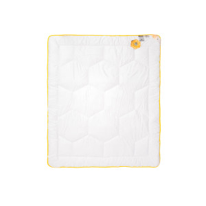 Kołdra Bee Soft Satyna Bawełniana AMZ 135x200 letnia włókno poliestrowe DACRON® Infinity, bawełna 100%