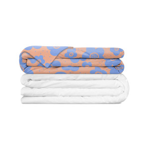 Kołdra obciążeniowa Balance Kids Gravity 100x150 letnia, purple field 100% z bawełny, wyrób medyczny