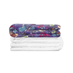 Kołdra obciążeniowa Kids Gravity 90x120 letnia, space cats 100% z bawełny, wyrób medyczny