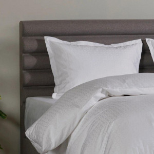 Pościel Luxe Jacquard Cotton Home By Tempur® 200x220 Biel 100% bawełna o splocie satynowym, antyalergiczny