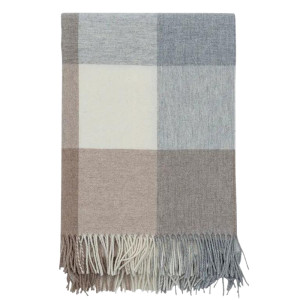 Wełniany Pled Høie of Scandinavia K12 130x200 Natur 80% wełna, 20% poliamid, Certyfikat Woolmark