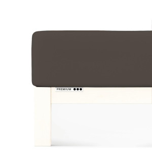 Prześcieradło Schlafgut Premium 140x200-160x220 Sand Deep 790 - L bawełna, antyalergiczny