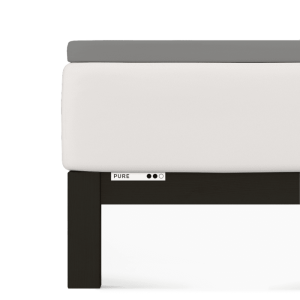 Prześcieradło Schlafgut Pure Topper 140x200-160x220 Gray Mid 128 - L bawełna, antyalergiczny