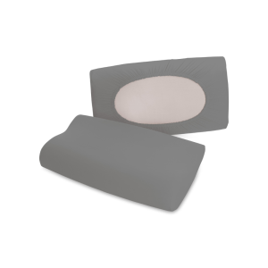 Poszewka Schlafgut Pure Gray Mid - (128) 95% bawełna, 5% elastan