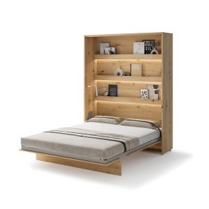 Półkotapczan pionowy BC-13 Bed Concept 180x200 cm 180x200 cm, Dąb artisan lenart, meble lenart, lenart bed concept, półkotapczany lenart, półkotapczan lenart, łóżko w szafie, półkotapczan, pó