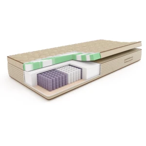 Materac Natura Hybrid Plus SleepMed 160x200x28 kieszeniowy, wyrób medyczny, H3/H4 średnio twardy/twardy
